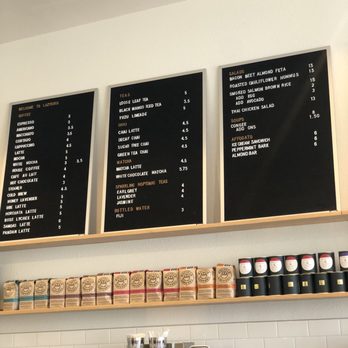 Lazybird Coffee - Menu on upper wall - Coffee & Tea Near Me - Alameda, California