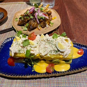 La Mar - Chicken causa was big & tasty, anticuchos heart behind is skippable - Peruvian Near Me - Buenos Aires, C