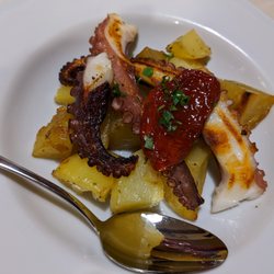 Trattoria Carpaccio - Octopus and potatoes at Trattoria Carpaccio