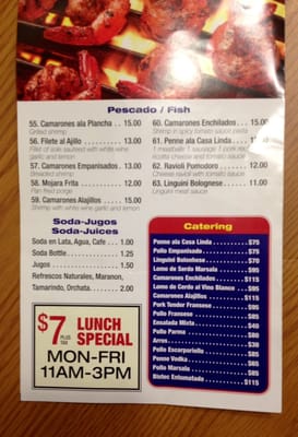 Menu photo 8 Pupuseria Las Americas Hackensack, NJ