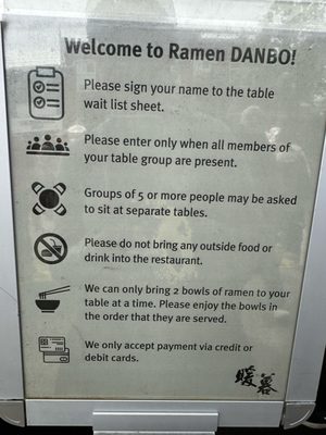 Menu photo 1 Ramen DANBO - Kitsilano Vancouver, BC