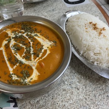 Spicy India - Butter chicken with basmati rice - Indian Near Me - Abilene, Texas