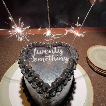 Milestones - My cake, shoutout to Harvey S. for the party sparklers on the cake. - Comfort Food Near Me - Toronto, Ontario