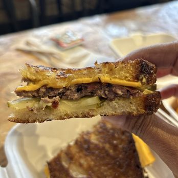Ugly Delicious - Burger Royale: Wagyu Smash Patty, American Cheese, Ugly Sauce and Pickles on a Sour Dough Bread Yums! - Burgers Near Me - Toronto, Ontario