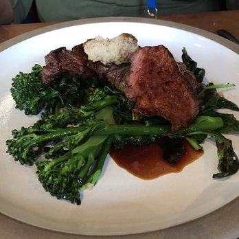 The Wolf - Steak frites but substituted the frites for broccolini- amazing! - New American Near Me - Oakland, California The Wolf - Steak frites but substituted the frites for broccolini- amazing! - New American Near Me - Oakland, California