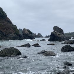 Baker Beach - The rocks throughout the ocean at Baker Beach