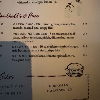 Predalina - Menu so you can see what was in the dishes I ordered. - Mediterranean Near Me - Tampa, Florida Predalina - Menu so you can see what was in the dishes I ordered. - Mediterranean Near Me - Tampa, Florida