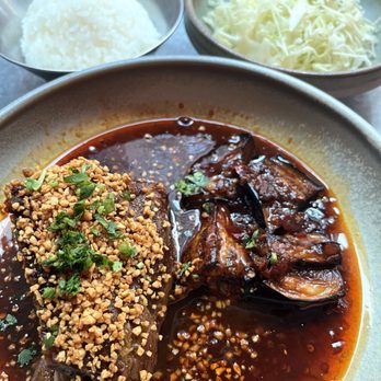 Supernormal - Slow-Cooked Lamb Shoulder with Eggplant, Shredded Cabbage, and Rice - Japanese Near Me - Melbourne, VIC Supernormal - Slow-Cooked Lamb Shoulder with Eggplant, Shredded Cabbage, and Rice - Japanese Near Me - Melbourne, VIC