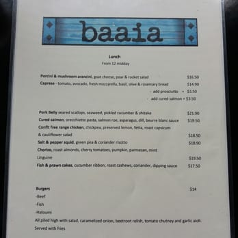 Baaia - Lunch until 12 midday - Cafes Near Me - Sandgate, QLD