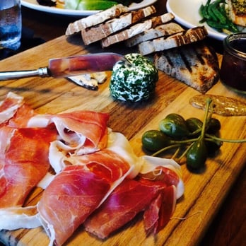 Saint & Second - Charcuterie board: truffle Brie, herb goat, prosciutto! - New American Near Me - Long Beach, California