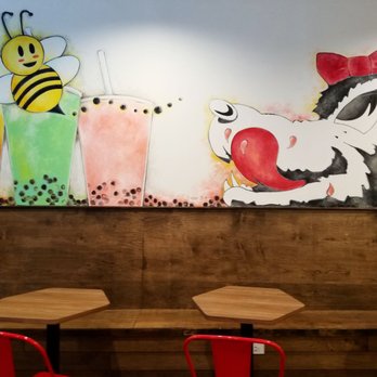 Bumble Tea - Wolfpack mural, honeycomb seating - Coffee & Tea Near Me - Raleigh, North Carolina Bumble Tea - Wolfpack mural, honeycomb seating - Coffee & Tea Near Me - Raleigh, North Carolina