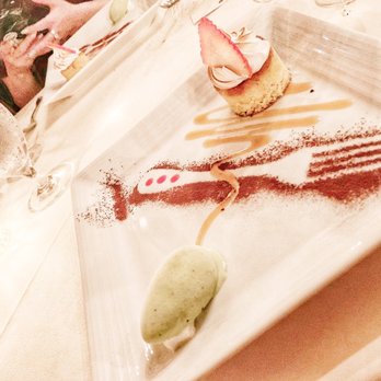 The Hobbit - Citrus Almond Cake, House Made Pistachio Ice Cream, Italian Meringue & Raspberry Coulis. - French Near Me - Orange, California The Hobbit - Citrus Almond Cake, House Made Pistachio Ice Cream, Italian Meringue & Raspberry Coulis. - French Near Me - Orange, California