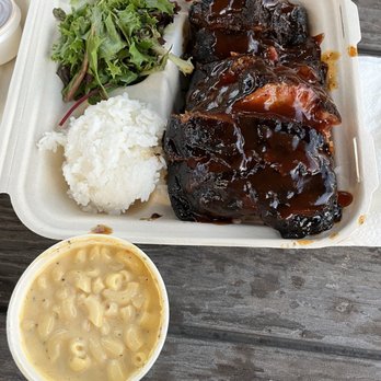 Sol Brothers Southern BBQ - BBQ Ribs, white rice, salad and Mac-n-cheese - Food Trucks Near Me - Kihei, Hawaii Sol Brothers Southern BBQ - BBQ Ribs, white rice, salad and Mac-n-cheese - Food Trucks Near Me - Kihei, Hawaii