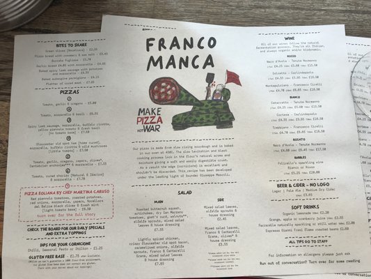 Menu photo 4 Franco Manca London, XGL