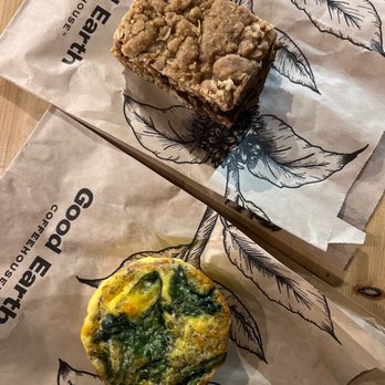 Good Earth Coffeehouse - Date square Egg bake - Cafes Near Me - Banff, Alberta