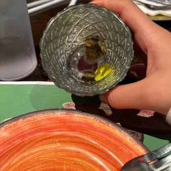 K. Pacho - Gross leftovers in candle cup. - Mexican Near Me - New Hyde Park, New York