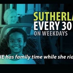 Knoxville Area Transit - Rain Fields age 6 years old riding with mommy.