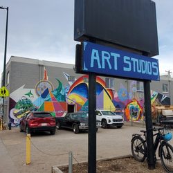 Blue Tile Gallery - Parking Lot