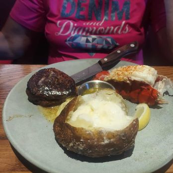 Outback Steakhouse - Surf & Turf with Baked Potato - Steakhouses Near Me - Cape Coral, Florida Outback Steakhouse - Surf & Turf with Baked Potato - Steakhouses Near Me - Cape Coral, Florida