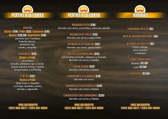 Menu photo 3 Taquería El Primazo North Bergen, NJ