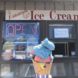 Antonio's Restaurant - Superman Ice Cream in Waffle Cone