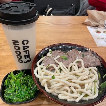 Cafe Noodo - Da Hongpao milk tea, seaweed salad, and Lanzhou beef noodles - Bubble Tea Near Me - Boston, Massachusetts