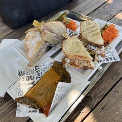 Playa Negra Fine Foods - Pastilles, fish sandwich and pernil sandwich. A total 10 out of 10!