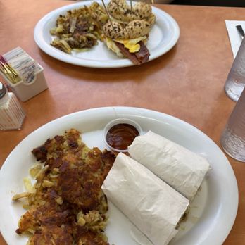 The Original Sunrise Cafe - Stevie T's Wrap (Bottom) and O.G. Sandwich (Top) - Breakfast & Brunch Near Me - Las Vegas, Nevada The Original Sunrise Cafe - Stevie T's Wrap (Bottom) and O.G. Sandwich (Top) - Breakfast & Brunch Near Me - Las Vegas, Nevada