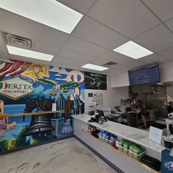 Derita Italian Deli - Despite the aggressive Philly decor (I'm a New England guy), great place and super nice people producing outstanding sandwiches - Delis Near Me - St. Augustine, Florida