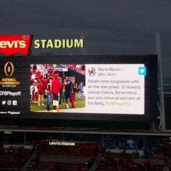 Levi's Stadium - Names of former Alabama players attending the game - Stadiums & Arenas Near Me - Santa Clara, California Levi's Stadium - Names of former Alabama players attending the game - Stadiums & Arenas Near Me - Santa Clara, California