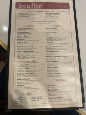 Menu photo 7 Bouillon MOULIN Newport Beach, CA