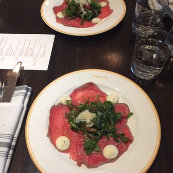 Oretta - Beef carpaccio - Italian Near Me - Toronto, Ontario Oretta - Beef carpaccio - Italian Near Me - Toronto, Ontario
