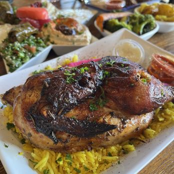 Mazra - Garlic Rotisserie Chicken Plate 9/10 - Mediterranean Near Me - San Bruno, California Mazra - Garlic Rotisserie Chicken Plate 9/10 - Mediterranean Near Me - San Bruno, California