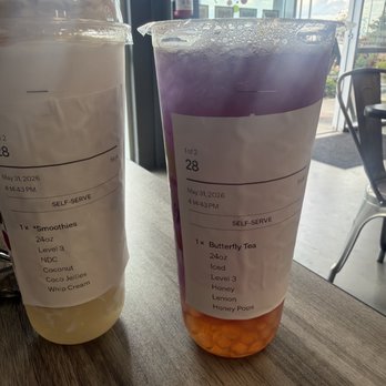 Tea Cup Fuls - Coconut and butterfly drink - Bubble Tea Near Me - Sparks, Nevada
