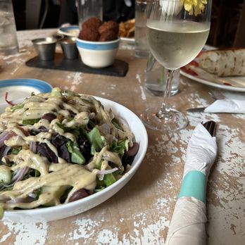 The Milton - Mix greens salad, truffle chicken nuggets, and IRISH BURRITO - Irish Near Me - New York, New York The Milton - Mix greens salad, truffle chicken nuggets, and IRISH BURRITO - Irish Near Me - New York, New York