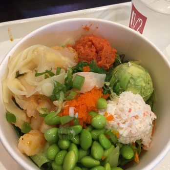 Poki One N Half - Small bowl two scoops of protein - Seafood Near Me - San Diego, California Poki One N Half - Small bowl two scoops of protein - Seafood Near Me - San Diego, California