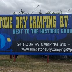 Tombstone Dry Camping RV Park - Our wonderful billboard!