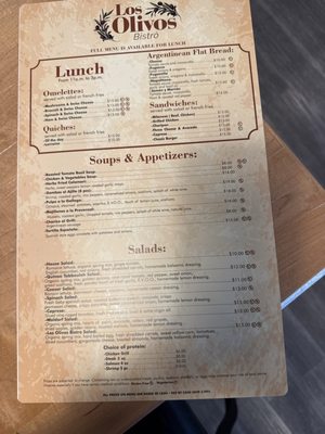 Menu photo 2 Los Olivos Bistro Boca Raton, FL Menu photo 2 Los Olivos Bistro Boca Raton, FL