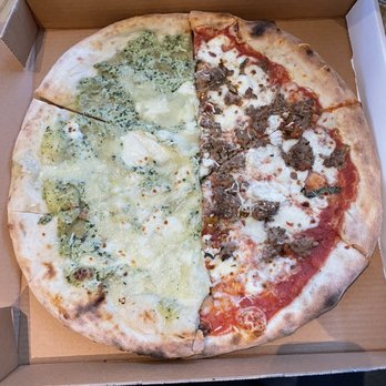 When Pigs Fly Pizzeria - Leftover four cheese and meatball pizza. - Pizza Near Me - Kittery, Maine When Pigs Fly Pizzeria - Leftover four cheese and meatball pizza. - Pizza Near Me - Kittery, Maine