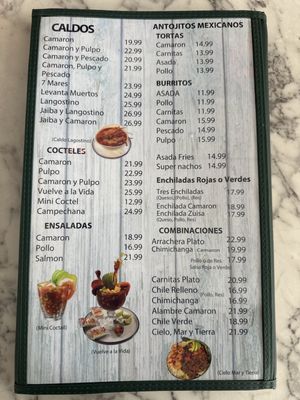 Menu photo 2 La Casa Del Marisco Rafaelas Vista, CA Menu photo 2 La Casa Del Marisco Rafaelas Vista, CA