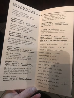 Menu photo 1 Royal Tandori Quebec City, QC Menu photo 1 Royal Tandori Quebec City, QC