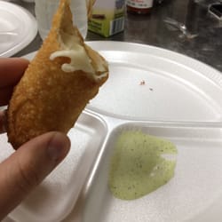 Bodega Latina - Amazing cheese thing with green sauce!!!!!