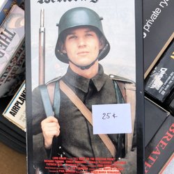Louisiana State University Shreveport - 3/30/19. Park-It Market. Bronson Hall parking lot. All Quiet On The Western Front, the 1979 broadcast tv version on VHS! 25 cents!