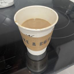 This is how much they put in a small cup of coffee so I guess you should order a medium if you really want a small ‍