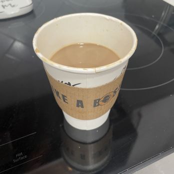 Like A Boss Coffee - This is how much they put in a small cup of coffee so I guess you should order a medium if you really want a small ‍ - Food Trucks Near Me