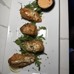 The Den - Crab cake Egg Rolls