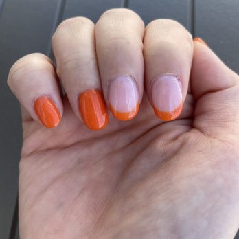 Unique Nails - Gel manicure with some French tips! - Nail Salons Near Me - Old Saybrook, Connecticut