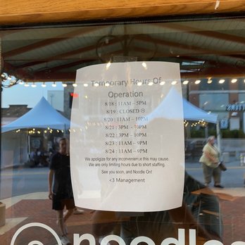 Noodles and Company - Revised temporary hours - Noodles Near Me - Bloomington, Indiana Noodles and Company - Revised temporary hours - Noodles Near Me - Bloomington, Indiana