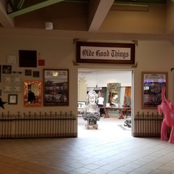 Former food court that has mostly been walled off.