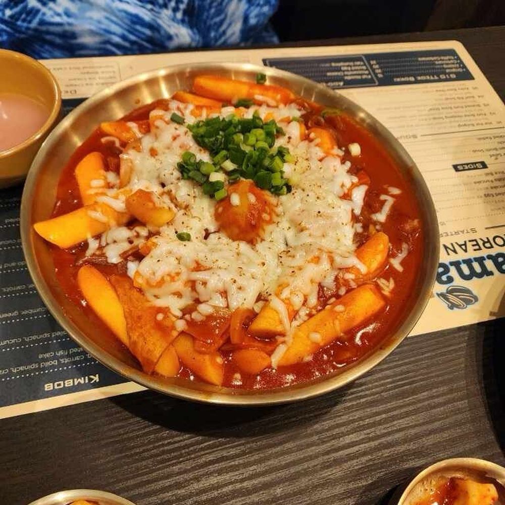 Ghama Zone - tteobokki original with addons: Flat Noodle Mozzarella Cheese Boiled Egg - Korean Near Me - Round Rock, Texas Ghama Zone - tteobokki original with addons: Flat Noodle Mozzarella Cheese Boiled Egg - Korean Near Me - Round Rock, Texas
